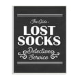 thumbnail image 1 of Stupell Olde Lost Socks Detective Service Wall Plaque Art 13 x 19, 1 of 4