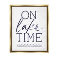 thumbnail image 1 of Stupell On Lake Time Water Waves Landscape Painting Gold Floater Framed Art Print Wall Art, 1 of 6