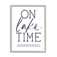 thumbnail image 1 of Stupell On Lake Time Water Waves Landscape Painting Gray Framed Art Print Wall Art, 1 of 7