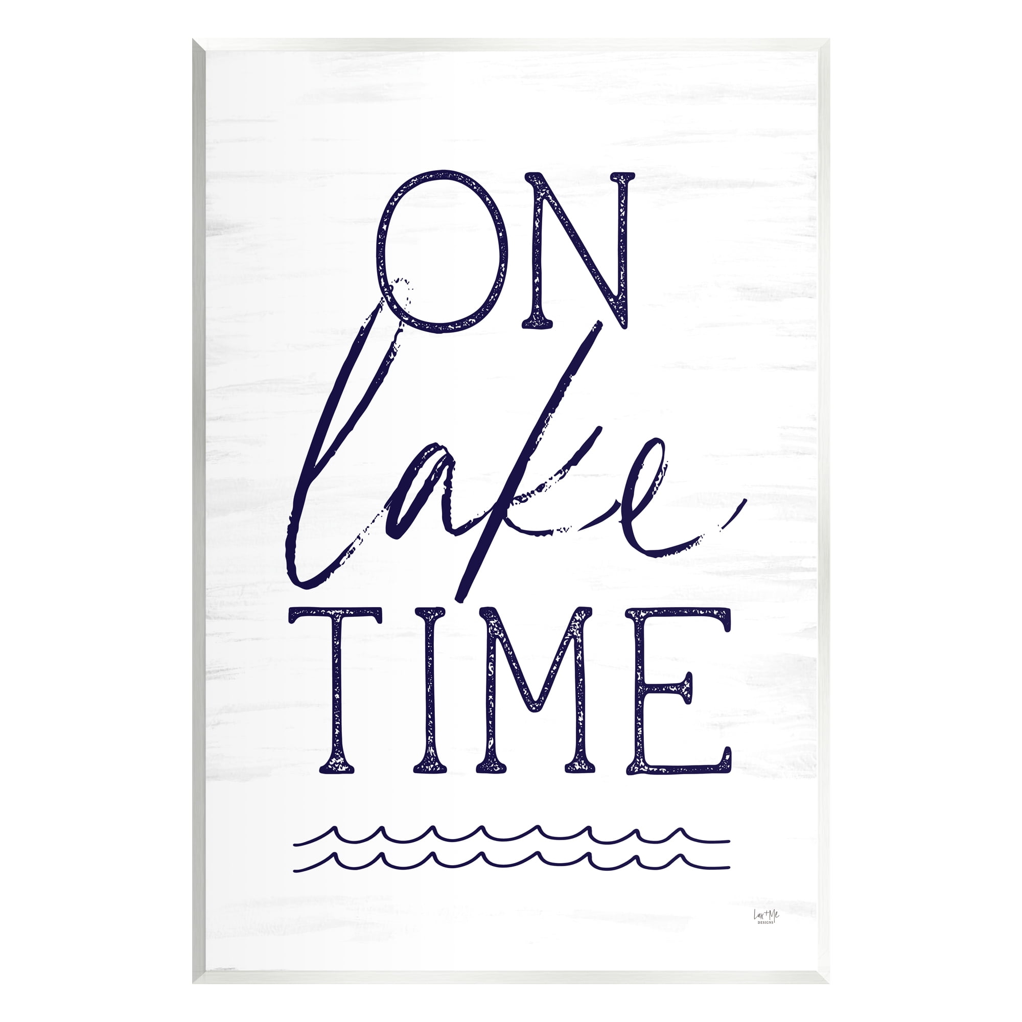 Stupell On Lake Time Water Waves Landscape Painting Wall Plaque Unframed Art Print Wall Art