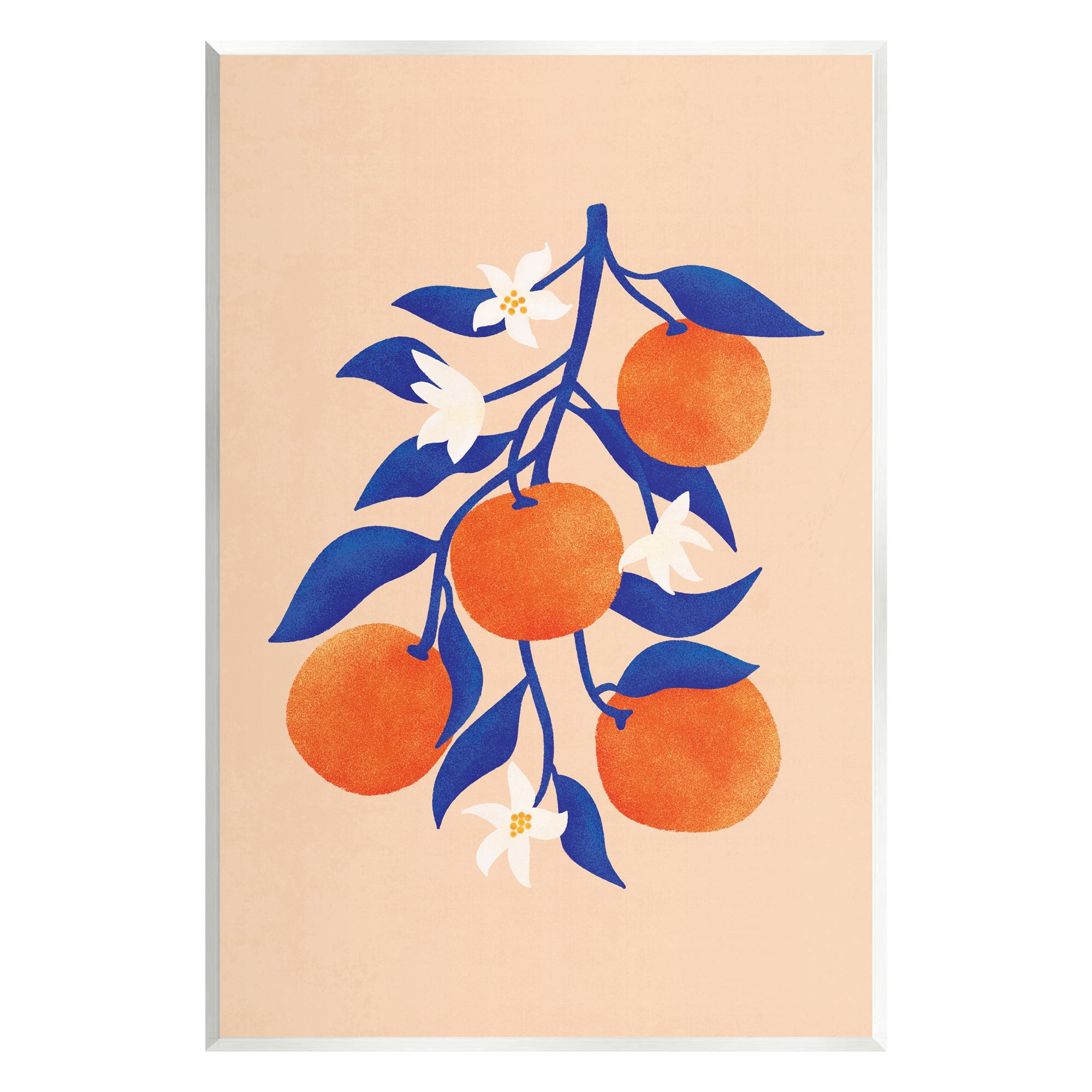 Stupell Orange Tree Citrus Blossoms Food & Beverage Painting Wall Plaque Unframed Art Print Wall Art