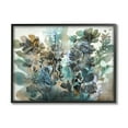 thumbnail image 1 of Stupell Overlapping Flower Sprigs Modern Shapes Abstract Painting Black Framed Art Print Wall Art, 1 of 7