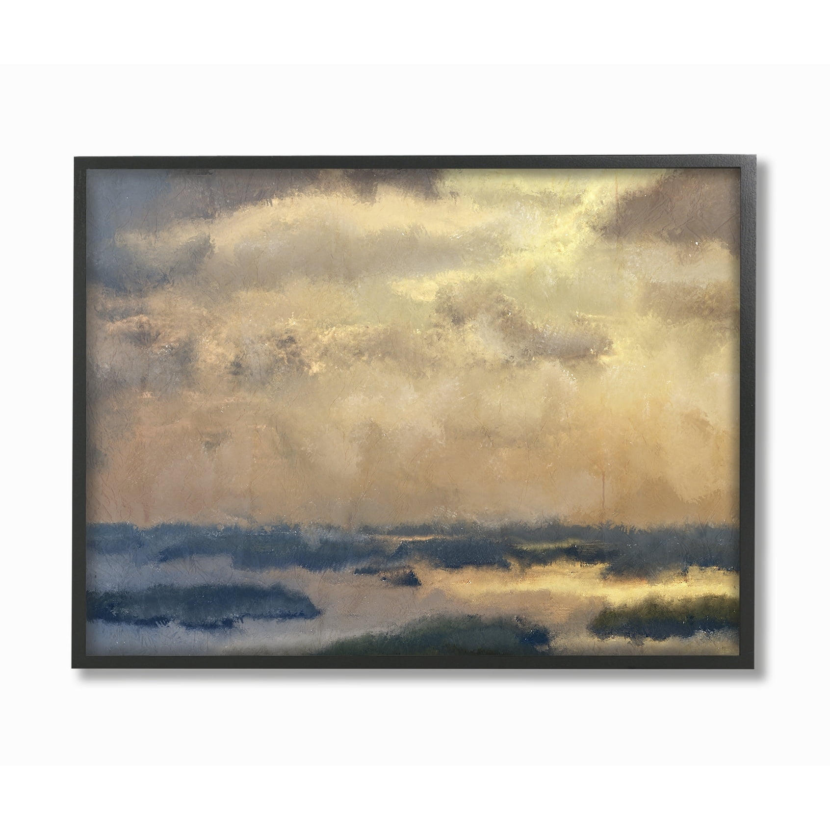 Stupell Painted Neutral Morning Sky Abstract, Framed Giclee, 16 x 1.5 x 20, A - Multi-color 11 x 14