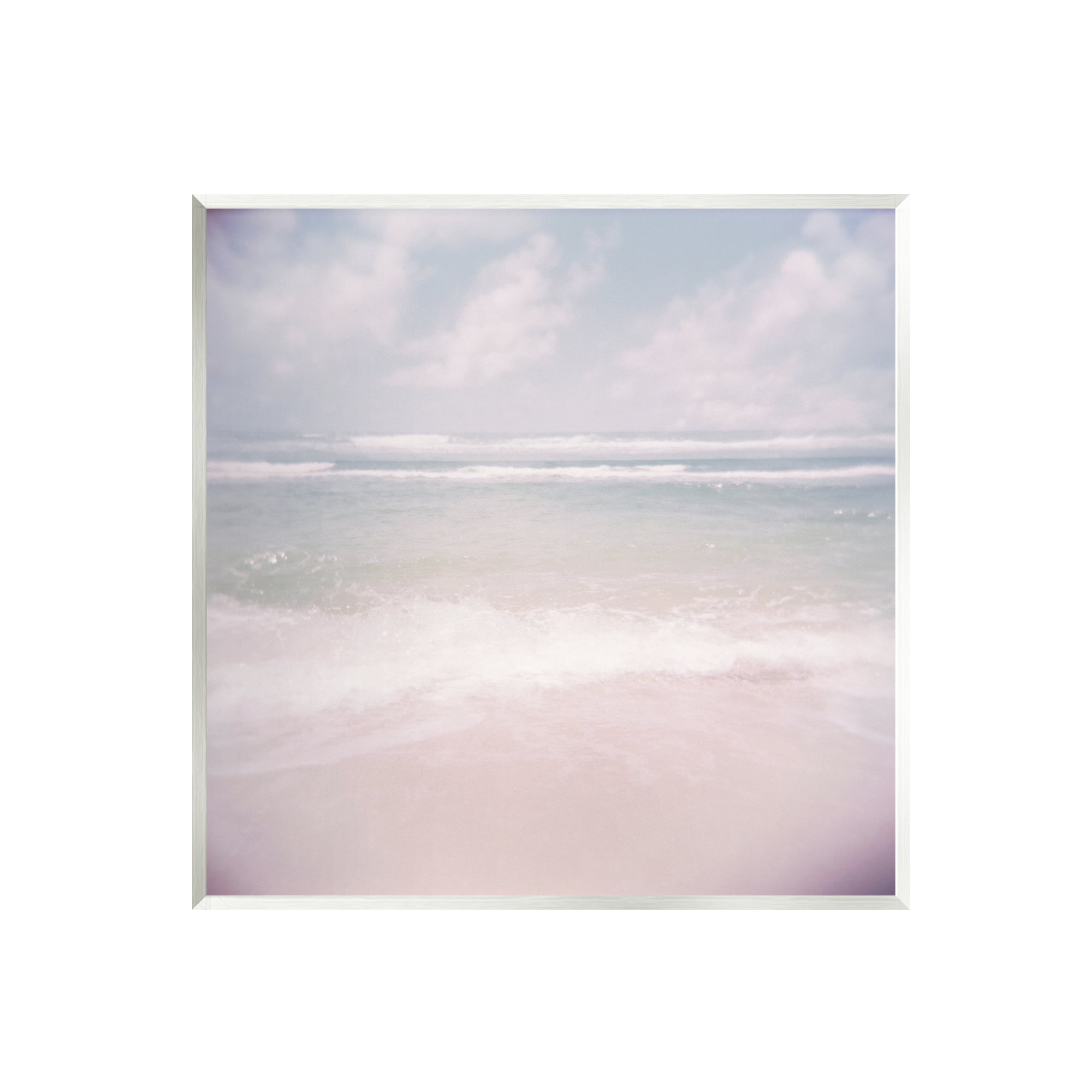Stupell Pastel Beach Waves Horizon Landscape Painting Wall Plaque Unframed Art Print Wall Art