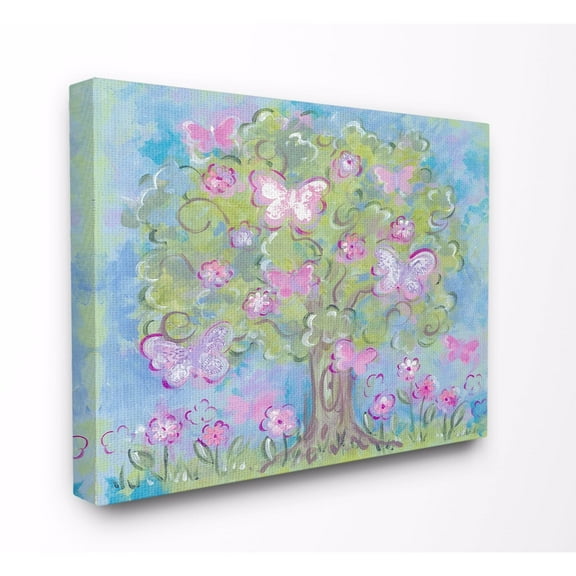 Stupell Pastel Butterfly Tree Wall Art 16x20