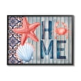 thumbnail image 1 of Stupell Patterned Home Nautical Sea Life Landscape Painting Black Framed Art Print Wall Art, 1 of 7