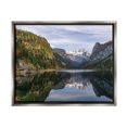 thumbnail image 1 of Stupell Peaceful Mountain Lake Reflection Landscape Photography Gray Floater Framed Art Print Wall Art, 1 of 6