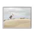 thumbnail image 1 of Stupell Pelican Duo Sandy Beach Dunes Landscape Painting Gray Framed Art Print Wall Art, 1 of 7
