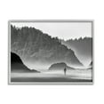 thumbnail image 1 of Stupell Person Strolling Rocky Cliff Shoreline Landscape Photography Gray Framed Art Print Wall Art, 1 of 7