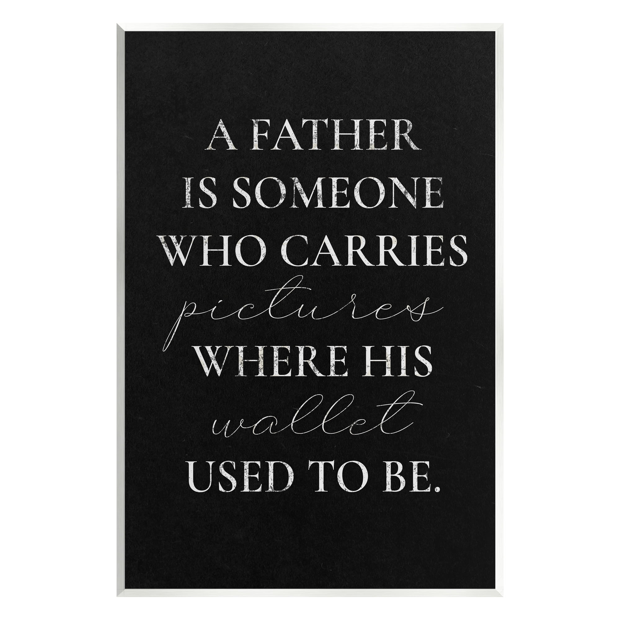 Stupell Pictures Where Wallet Used To Be Father Inspirational Painting Wall Plaque Unframed Art Print Wall Art