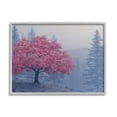 thumbnail image 1 of Stupell Pink Cherry Blossom Nature Landscape Landscape Photography Gray Framed Art Print Wall Art, 1 of 7