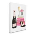 thumbnail image 1 of Stupell Pink Fashion Book Champagne Heels and Flowers Canvas Art, 1 of 6