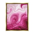 thumbnail image 1 of Stupell Pink Marble Abstract Swirls Abstract Painting Gold Floater Framed Art Print Wall Art, 1 of 6