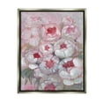 thumbnail image 1 of Stupell Pink Outline Peony Blooms Abstract Botanical & Floral Painting Gray Floater Framed Art Print Wall Art, 1 of 6