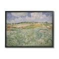 thumbnail image 1 of Stupell Plain Near Auvers Van Gogh Classic Landscape Painting Black Framed Art Print Wall Art, 1 of 7