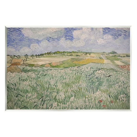 Stupell Plain Near Auvers Van Gogh Classic Landscape Painting Wall Plaque Unframed Art Print Wall Art
