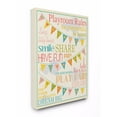 thumbnail image 1 of Stupell Playroom Rules With Pennants In Pink Wall Art 16x20, 1 of 4