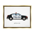thumbnail image 1 of Stupell Police Car Vehicle Educational Transportation Painting Gold Floater Framed Art Print Wall Art, 1 of 6