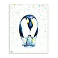 thumbnail image 1 of Stupell Polka Dot Penguin Mom and Baby Family Wood Wall Art, 10x15, Proudly A - Multi-color 10 x 15, 1 of 5