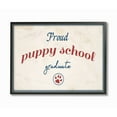 thumbnail image 1 of Stupell Proud Puppy School Grad Paw Print Framed Giclee Texture Art 11 x 14, 1 of 4