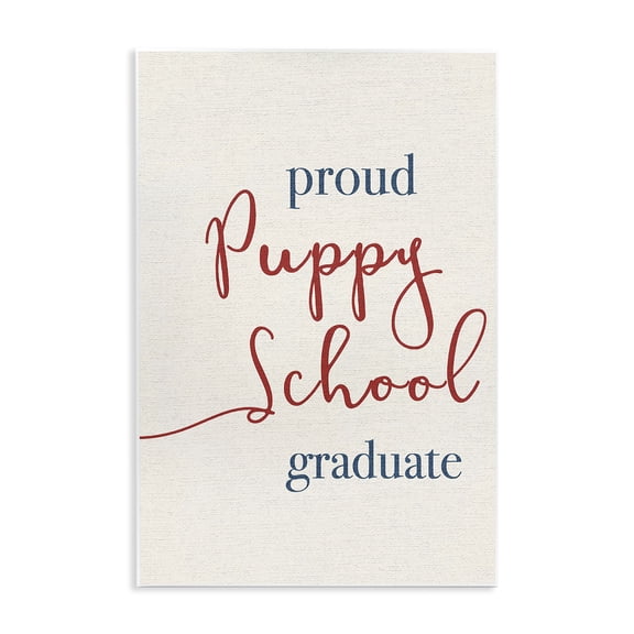 Stupell Industries Shabby Chic Proud Puppy School Grad Wall Plaque Art, 10 x 15, by Lil' Rue