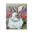 thumbnail image 1 of Stupell Rabbit Flower Meadow Nature Animals & Insects Painting Gallery Wrapped Canvas Print Wall Art, 1 of 5