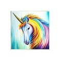thumbnail image 1 of Stupell Rainbow Unicorn Fantasy Portrait Fairy Tales & Fantasy Painting Wall Plaque Unframed Art Print Wall Art, 1 of 6
