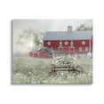 thumbnail image 1 of Stupell Red Barn Floral Wagon Meadow Landscape Painting Gallery Wrapped Canvas Print Wall Art, 1 of 5