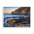 thumbnail image 1 of Stupell Rocky Cove Ocean Cliffs Landscape Photography White Framed Art Print Wall Art, 1 of 7