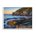 thumbnail image 1 of Stupell Rocky Cove Ocean Cliffs Landscape Photography White Framed Art Print Wall Art, 1 of 7