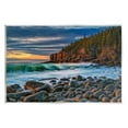 thumbnail image 1 of Stupell Rolling Waves Beach Rocks Coast Landscape Photography Wall Plaque Unframed Art Print Wall Art, 1 of 6