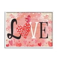 thumbnail image 1 of Stupell Romantic Love Patterned Hearts Bird Holiday Painting White Framed Art Print Wall Art, 1 of 7