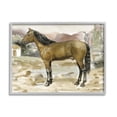 thumbnail image 1 of Stupell Rural Brown Horse Country Scene Animals & Insects Painting Gray Framed Art Print Wall Art, 1 of 7