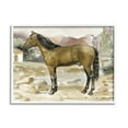 thumbnail image 1 of Stupell Rural Brown Horse Country Scene Animals & Insects Painting White Framed Art Print Wall Art, 1 of 7