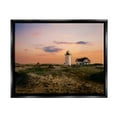 thumbnail image 1 of Stupell Rural Coast Lighthouse Dunes Landscape Photography Black Floater Framed Art Print Wall Art, 1 of 6