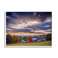 thumbnail image 1 of Stupell Rural Farm Pasture Sun Rays Landscape Photography White Framed Art Print Wall Art, 1 of 7