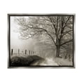 thumbnail image 1 of Stupell Rural Scenery Fenced Path Landscape Photography Gray Floater Framed Art Print Wall Art, 1 of 6