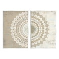 thumbnail image 1 of Stupell Rustic Mandala Boho Pattern Abstract Painting Wall Plaque Unframed Art Print Wall Art, Set of 2, 1 of 7