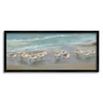 thumbnail image 1 of Stupell Sandpiper Flock Shoreline Splashing Landscape Painting Black Framed Art Print Wall Art, 1 of 8