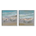 thumbnail image 1 of Stupell Sandpipers Flock Summer Beach Sand Animals & Insects Painting Gray Framed Art Print Wall Art, Set of 2, 1 of 9