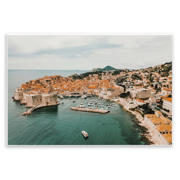 Stupell Industries Traditional Seaside Port Town Architecture Wall Plaque Art, 15 x 10, by Krista Broadway