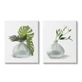 thumbnail image 1 of Stupell Simple Monstera Plant Leaf Sprigs Botanical & Floral Painting Gallery Wrapped Canvas Print Wall Art, Set of 2, 1 of 7