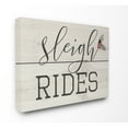 thumbnail image 1 of Stupell Sleigh Rides Vintage Christmas Sign Stretched Canvas Wall Art 16 x 20, 1 of 5