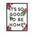 thumbnail image 1 of Stupell So Good To Be Home Roses Framed Giclee Texture Art 11 x 14, 1 of 4