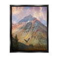 thumbnail image 1 of Stupell Soaring Eagle Mountain Valley Landscape Photography Black Floater Framed Art Print Wall Art, 1 of 6