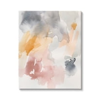 Stupell Soft Pastel Watercolor Pastiche Abstract Painting Gallery Wrapped Canvas Print Wall Art