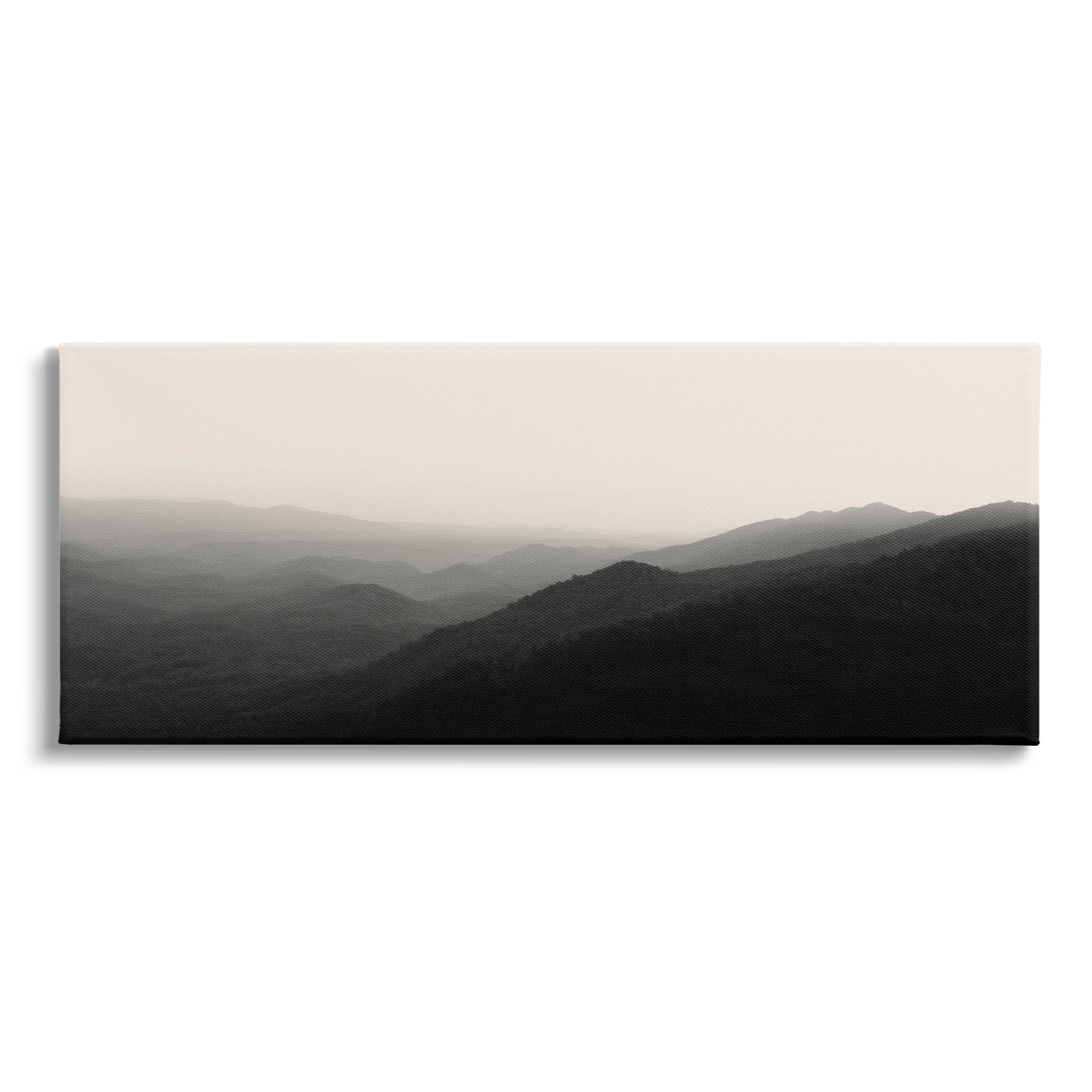 Stupell Solemn Foggy Mountain Peaks Landscape Photography Gallery Wrapped Canvas Print Wall Art