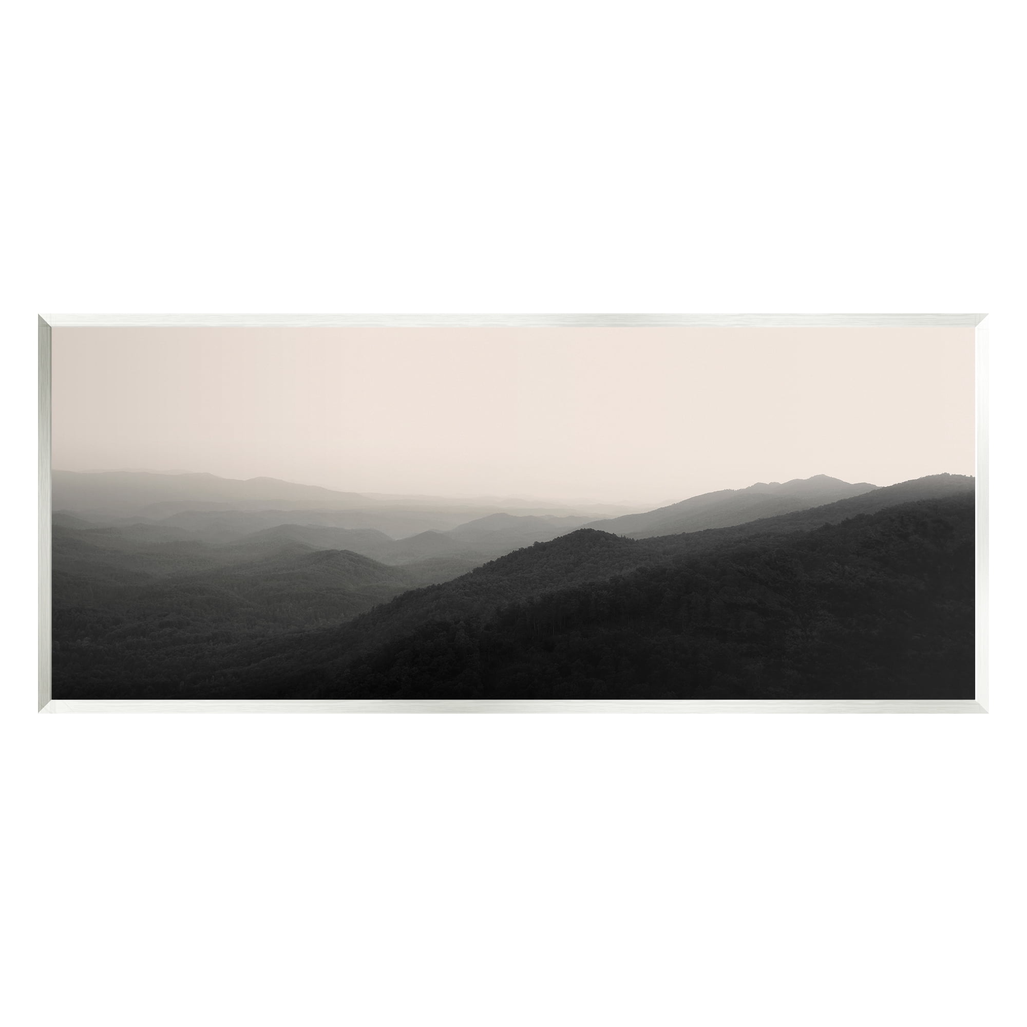 Stupell Solemn Foggy Mountain Peaks Landscape Photography Wall Plaque Unframed Art Print Wall Art