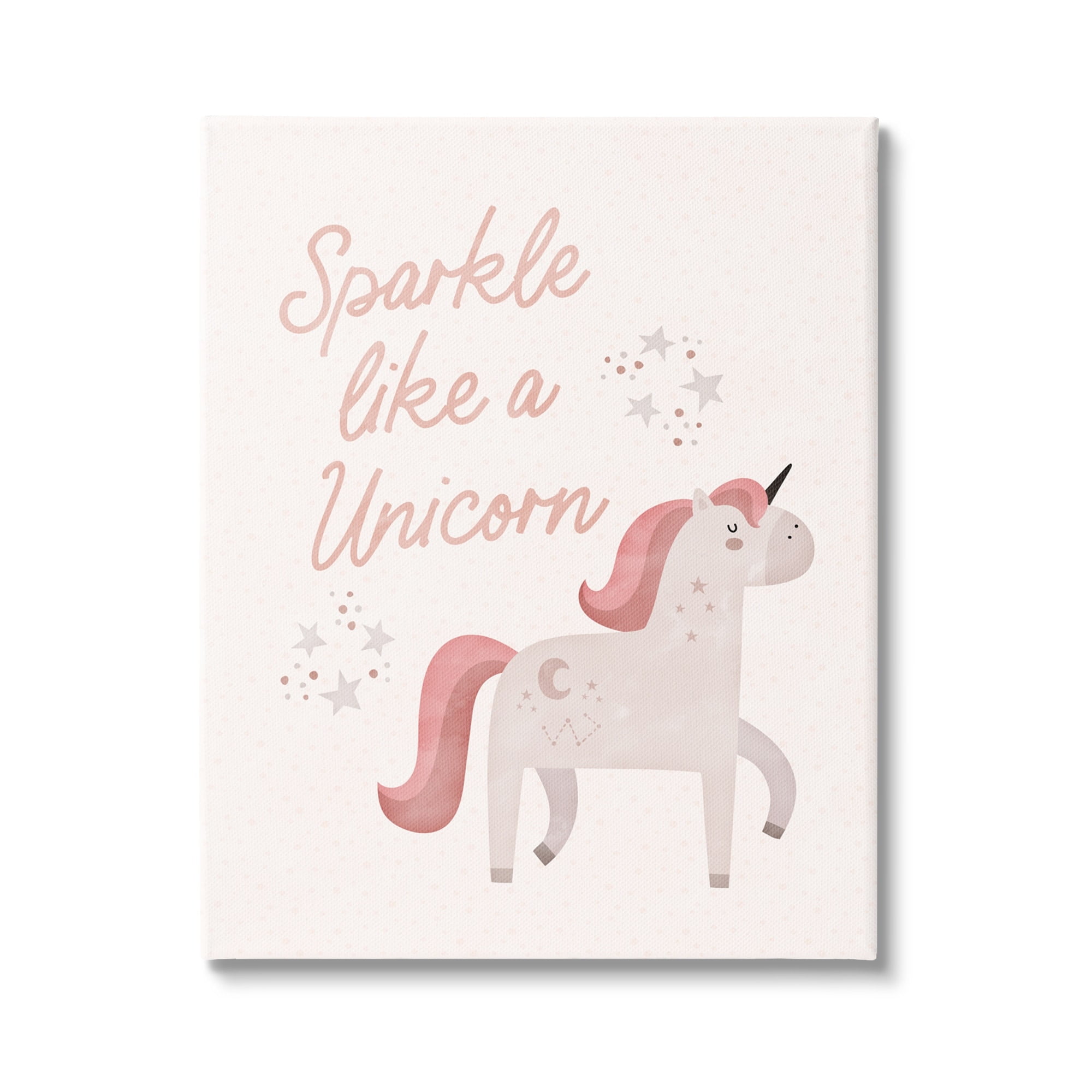 Stupell Sparkle Like A Unicorn Constellations Fairy Tales & Fantasy Painting Gallery Wrapped Canvas Print Wall Art