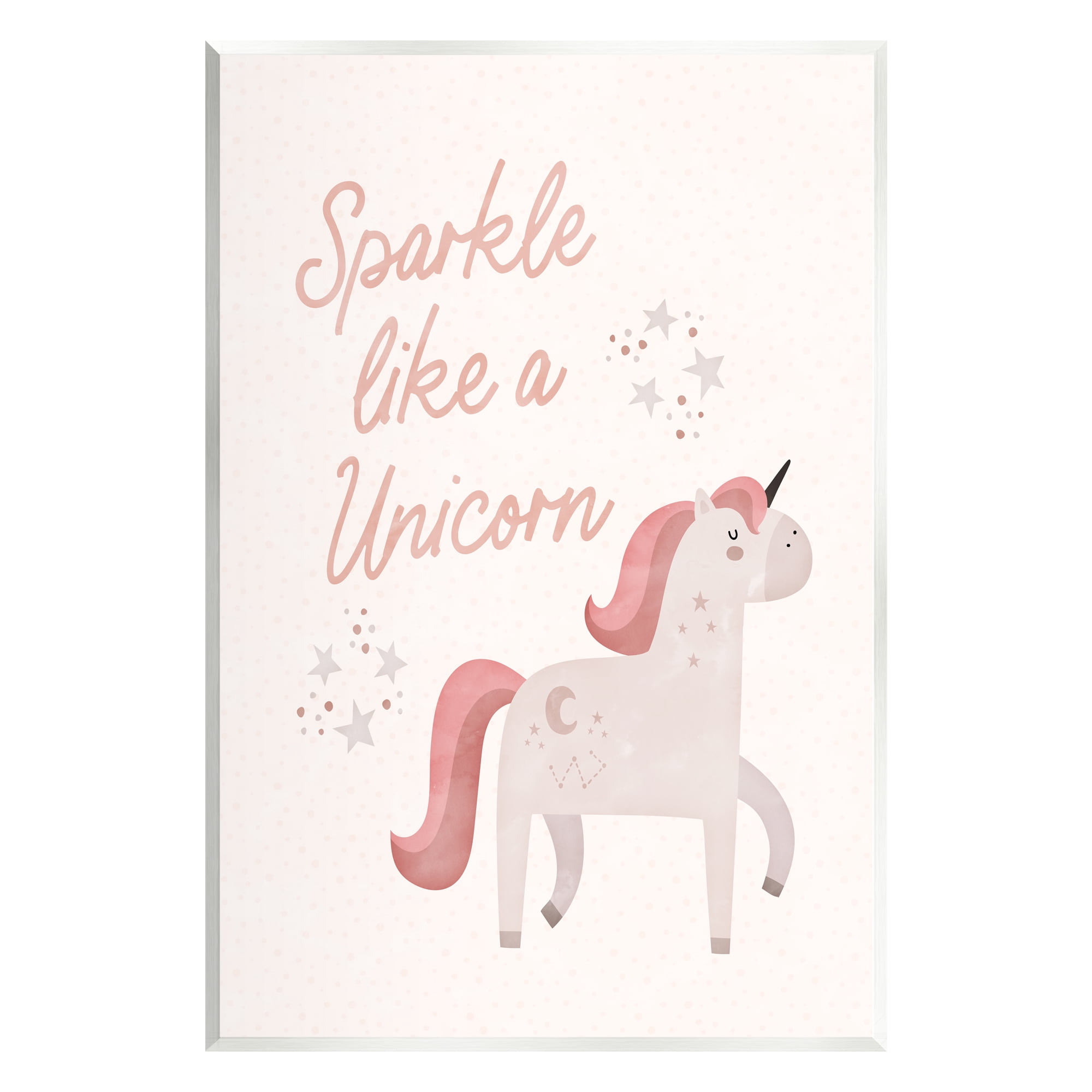 Stupell Sparkle Like A Unicorn Constellations Fairy Tales & Fantasy Painting Wall Plaque Unframed Art Print Wall Art